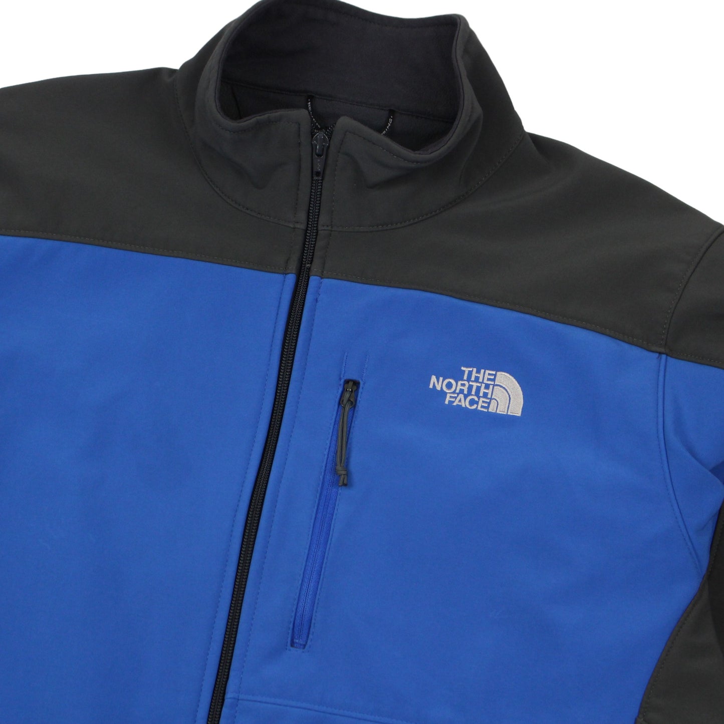 The North Face Grey/Blue Soft Shell Jacket (L)