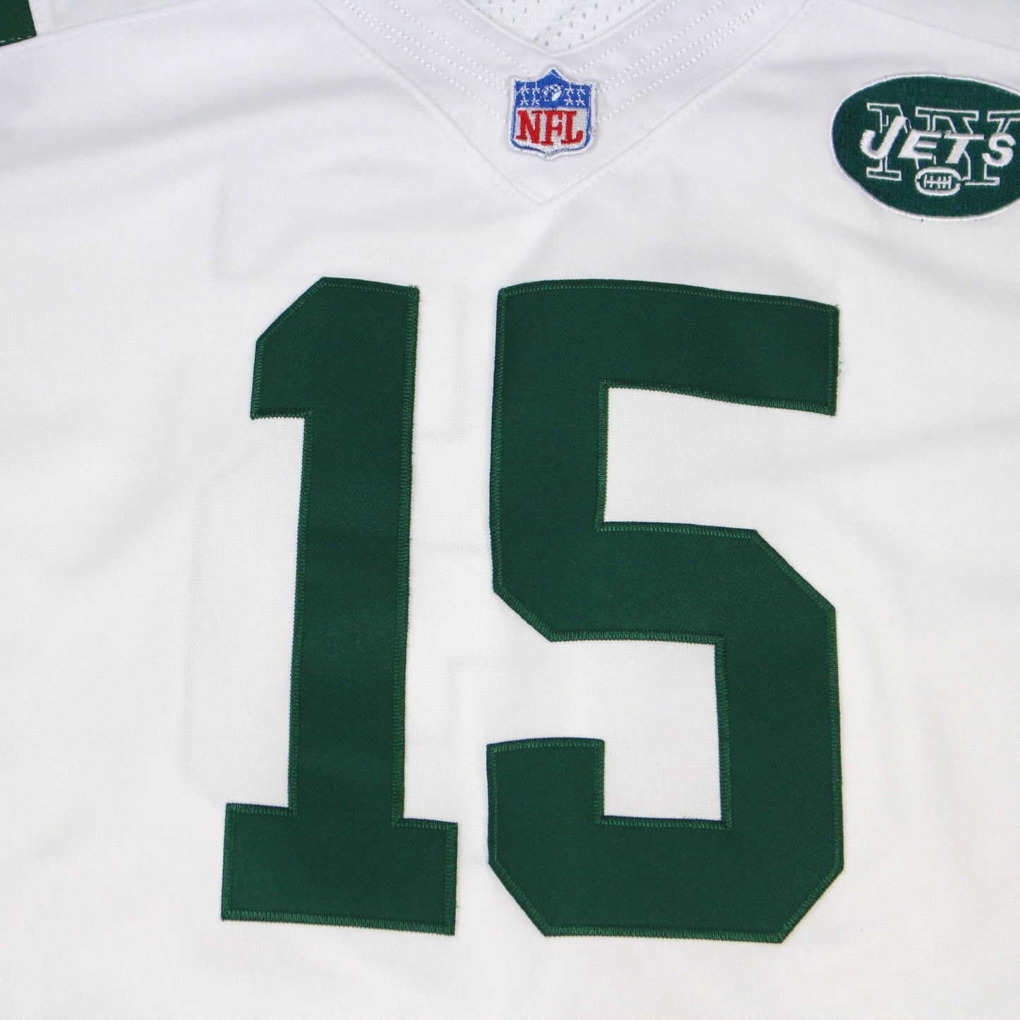 New York Jets Nike White #15 Jersey (XL)