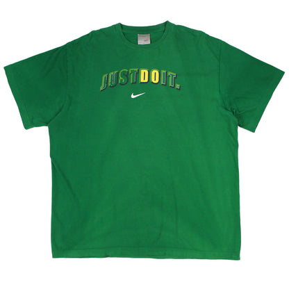 00s Nike 'Just Do It' Green T-Shirt (XL)