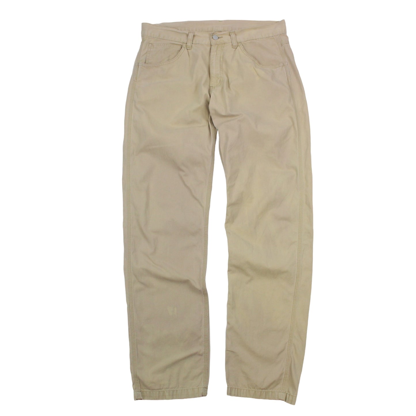 Carhartt Beige Straight Fit Trousers (W32" X L32")