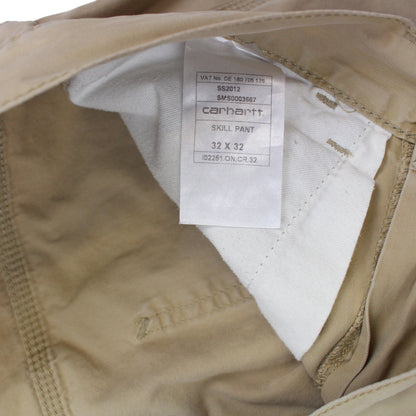 Carhartt Beige Straight Fit Trousers (W32" X L32")