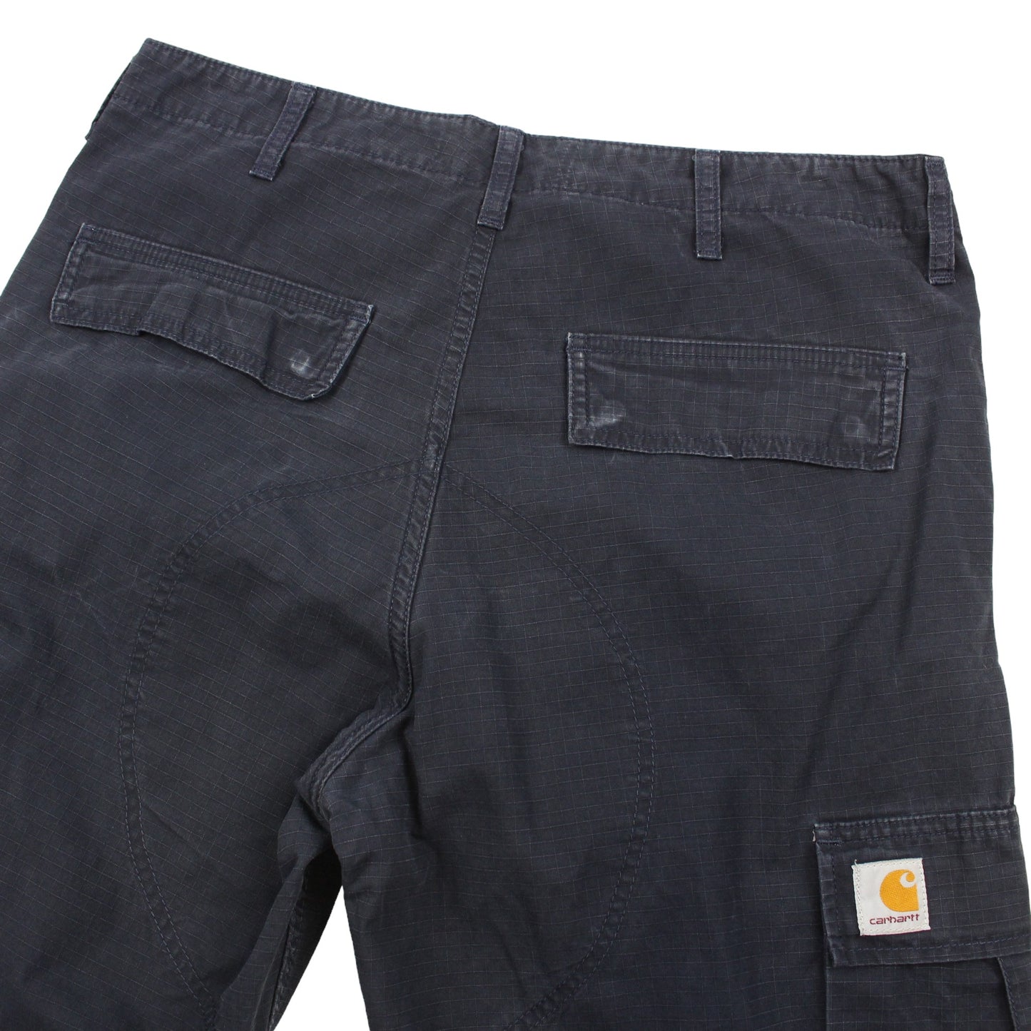 Carhartt WIP Navy Baggy Cargo Trousers (W32" X L32")