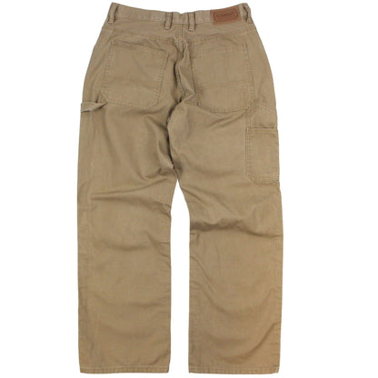 Schmitt Heavy Beige Baggy Carpenter Work Trousers (W36" X L32")