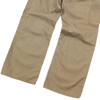 Schmitt Heavy Beige Baggy Carpenter Work Trousers (W36" X L32")