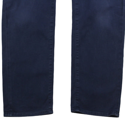 00s Carhartt Heavy Navy Regular Tapered Work Trousers (W33" X L32")