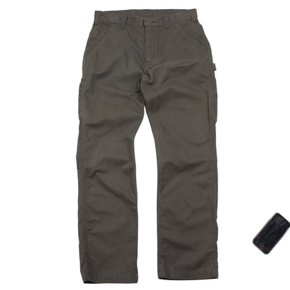 Carhartt Heavy Green Baggy Carpenter Work Trousers (W34" X L32")