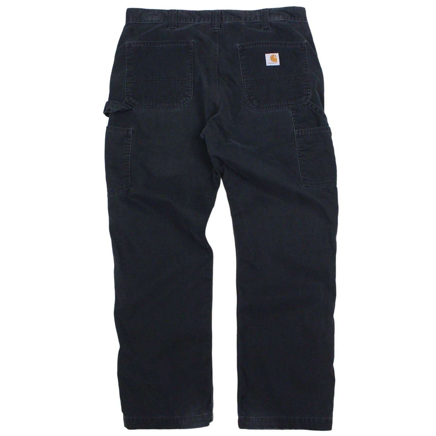 Carhartt Heavy Black Baggy Carpenter Work Trousers (W36" X L30")