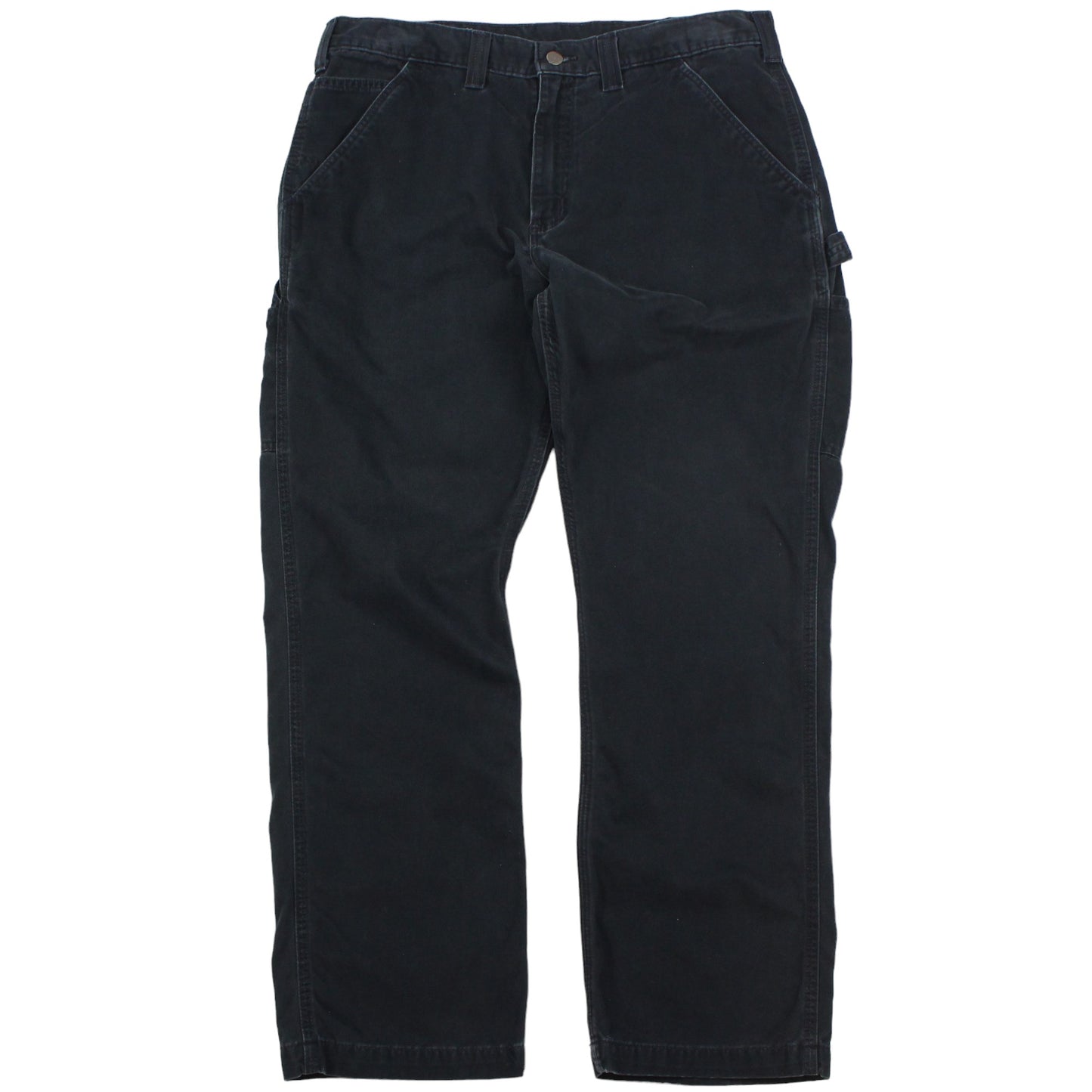 Carhartt Heavy Black Baggy Carpenter Work Trousers (W36" X L30")