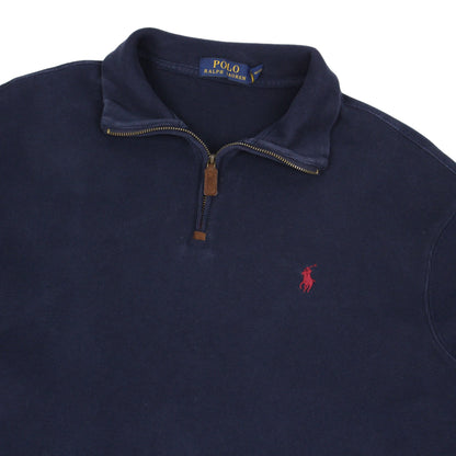 Polo Ralph Lauren Navy 1/4 Zip Sweatshirt (L)