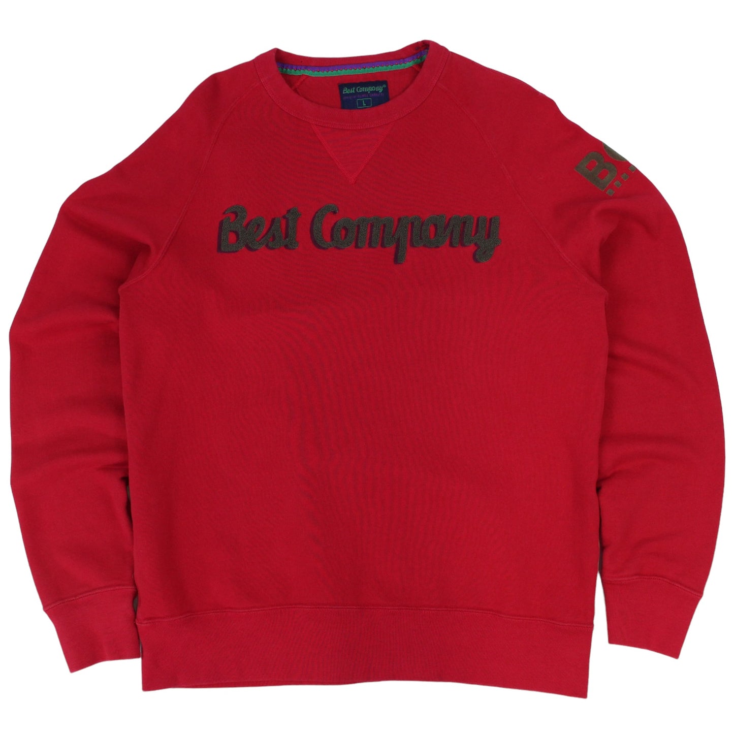 00s Best Company Red Embroidered Sweatshirt (M)