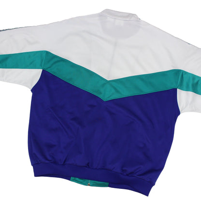 90s Nike White/Purple Track Jacket (L)