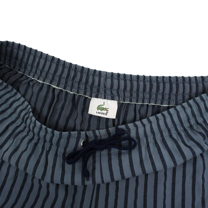 00s Lacoste Blue Striped Swim Shorts (L)