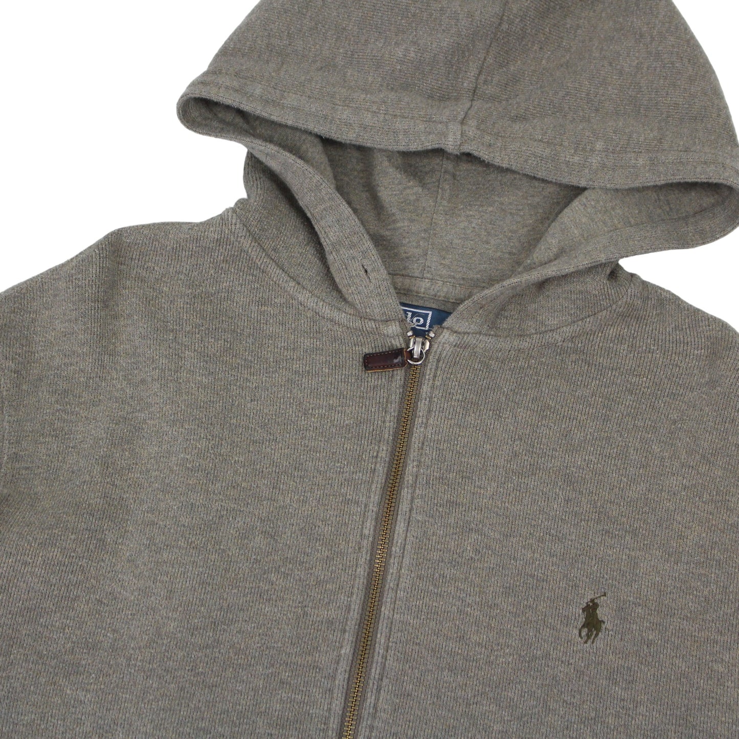 00s Polo Ralph Lauren Brown Full Zip Hoodie (L)