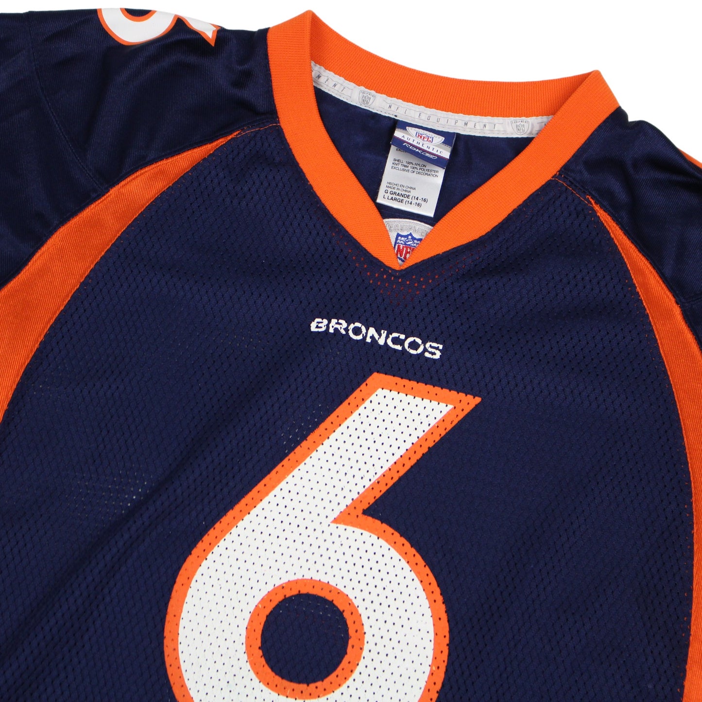 Denver Broncos Navy Reebok #6 cutler Jersey (S)