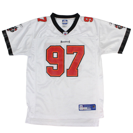 00s Tampa Bay Buccaneers  Reebok White #97 Rice Jersey (M)