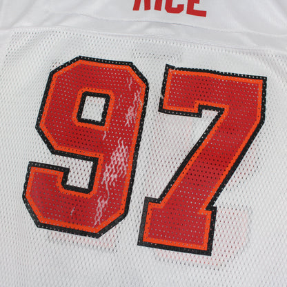 00s Tampa Bay Buccaneers  Reebok White #97 Rice Jersey (M)