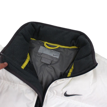 00s Nike White Down Puffer Jacket (XL)