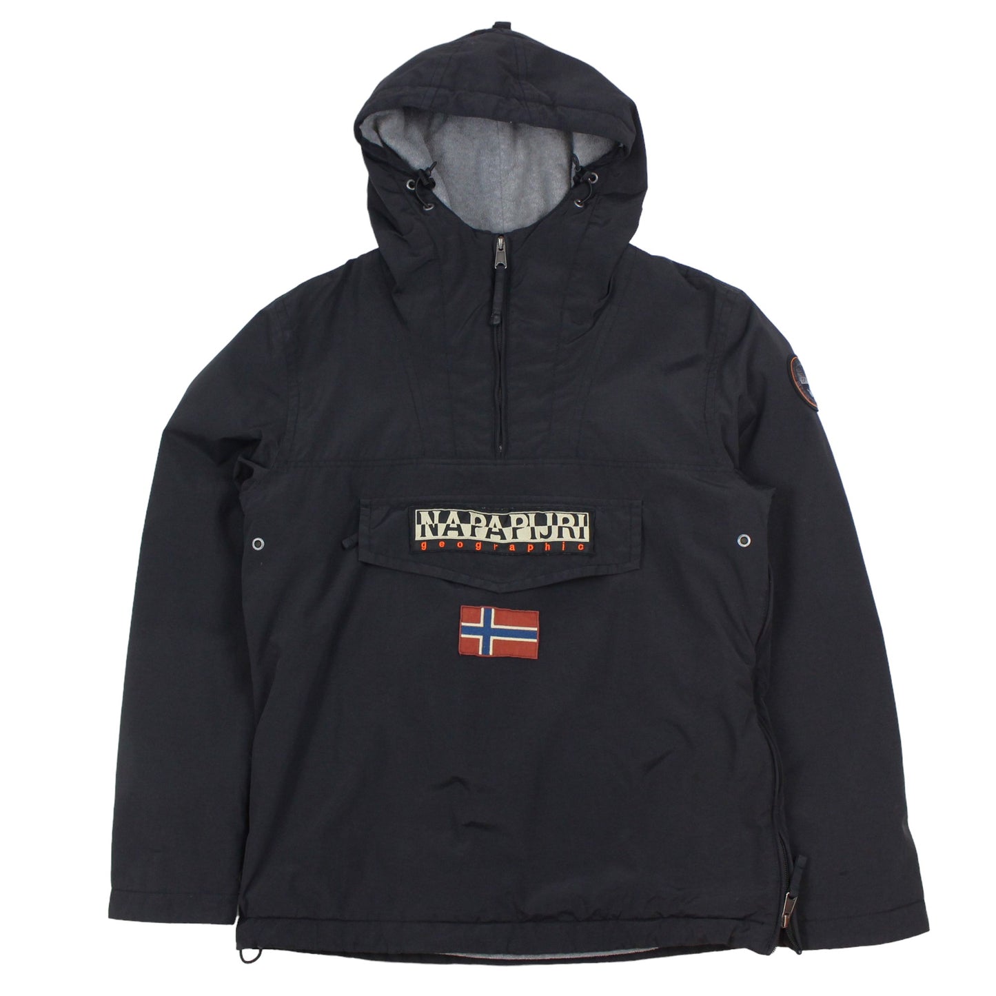 Napapijri Black Rainforest Fleece Lined Pullover Jacket (M)