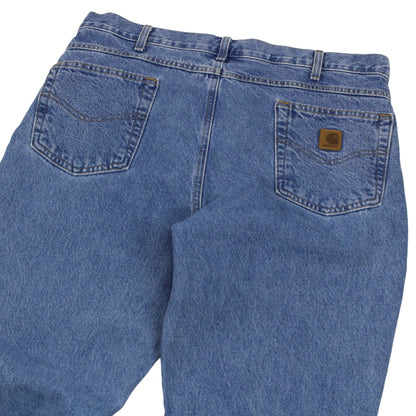 Carhartt Blue Baggy Denim Jeans (W38" X L32")