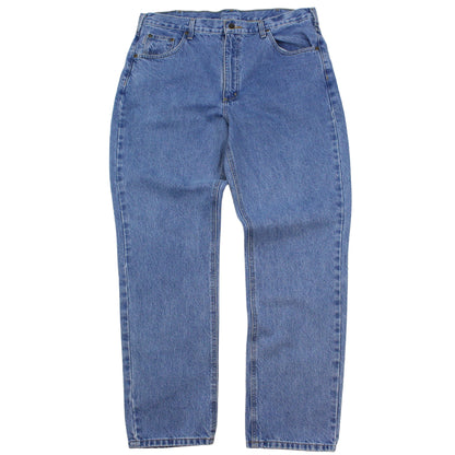 Carhartt Blue Baggy Denim Jeans (W38" X L32")