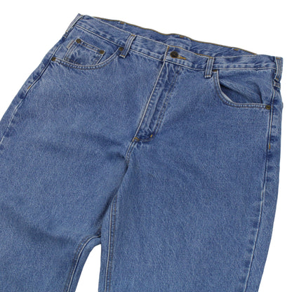 Carhartt Blue Baggy Denim Jeans (W38" X L32")