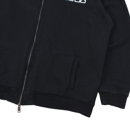 Armani Exchange Black Embroidered Hoodie (XXL)