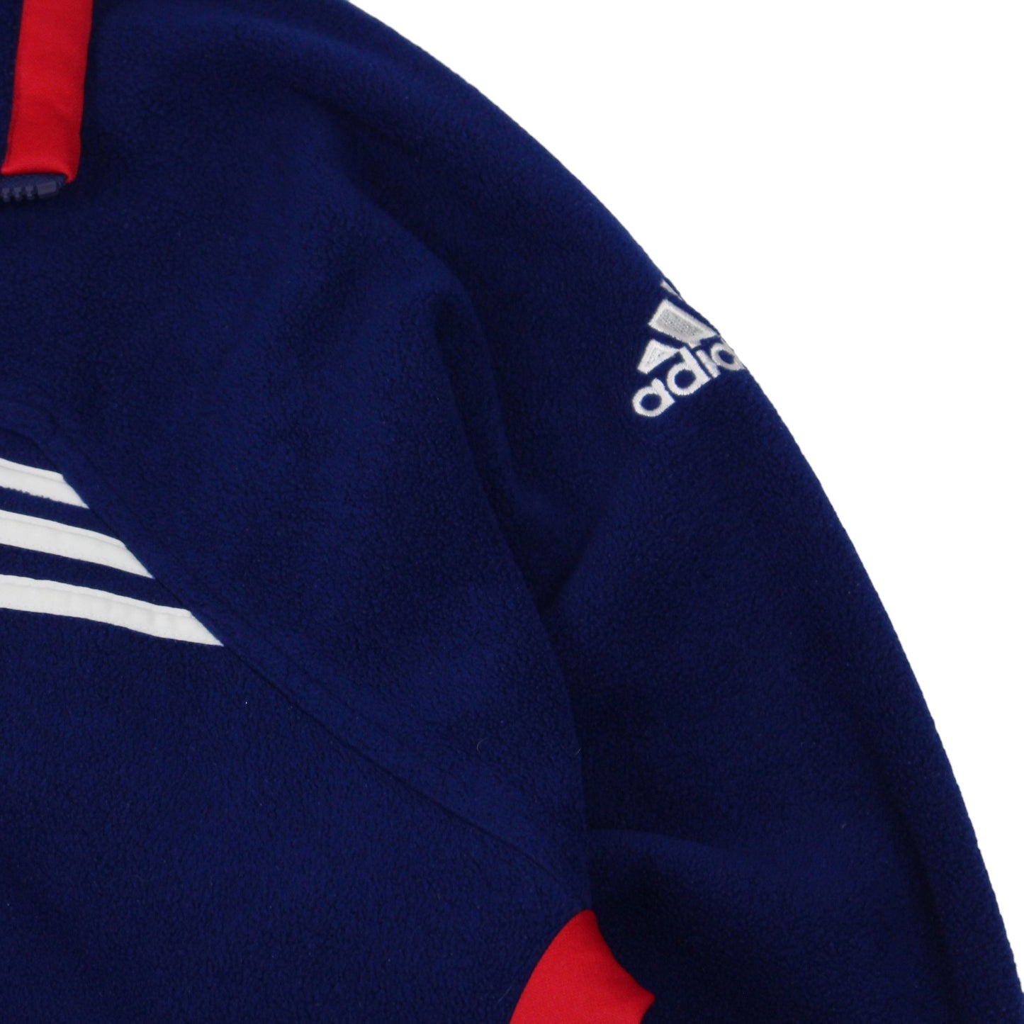 90s Adidas Navy 1/4 Zip Fleece (XXL)