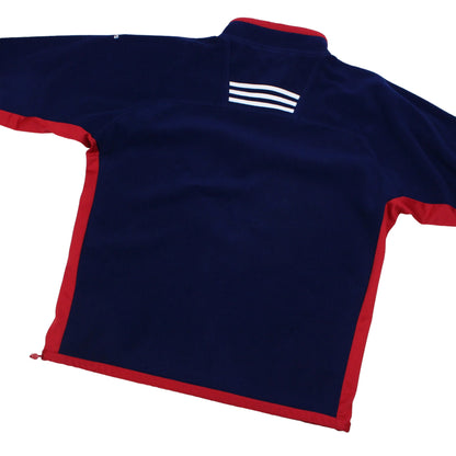 90s Adidas Navy 1/4 Zip Fleece (XXL)