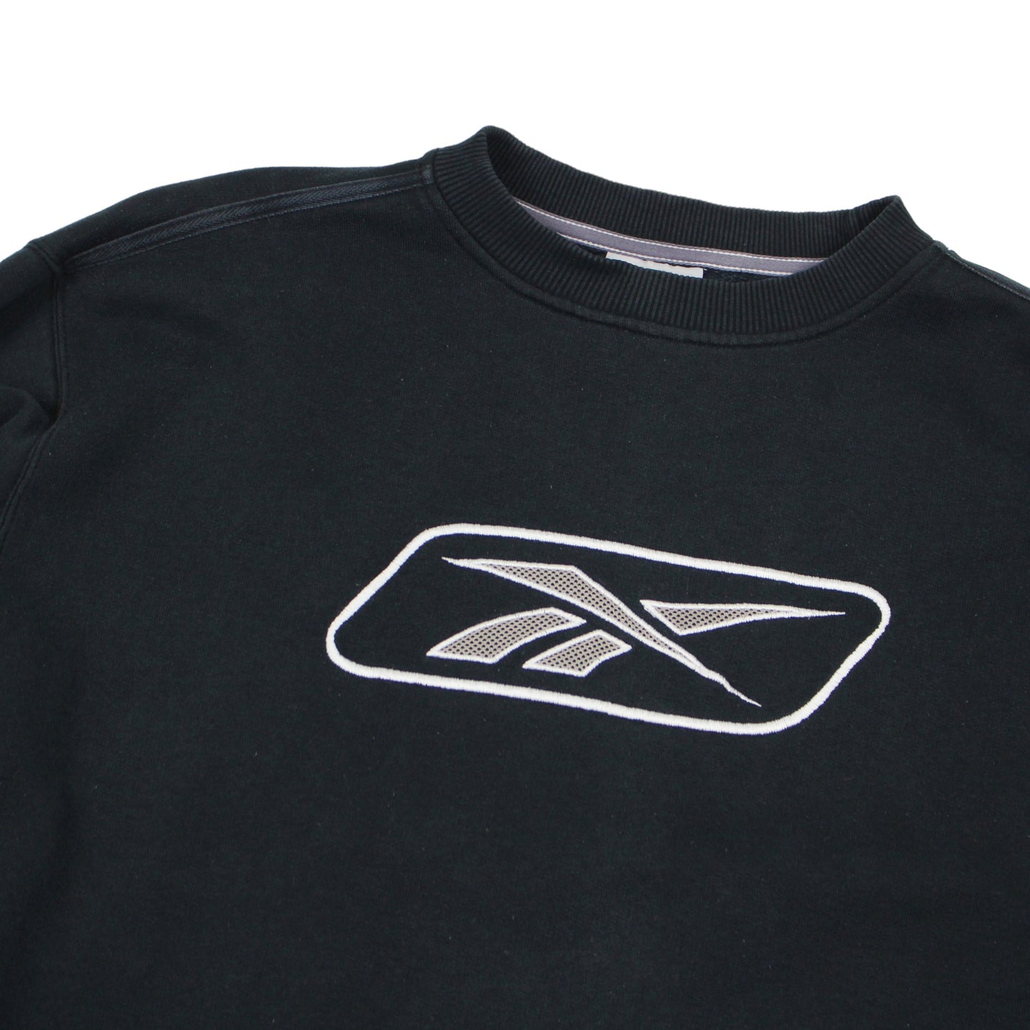 00s Reebok Black Embroidered Sweatshirt (XL)