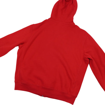 00s Polo Ralph Lauren Red Heavy Full Zip Hoodie (XL)