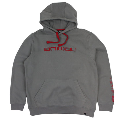 Animal Grey Embrodiered Hoodie (L)