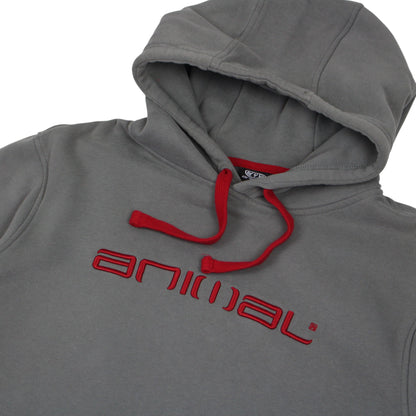 Animal Grey Embrodiered Hoodie (L)