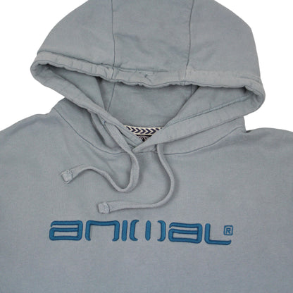 Animal Blue Embroidered Hoodie (XS)