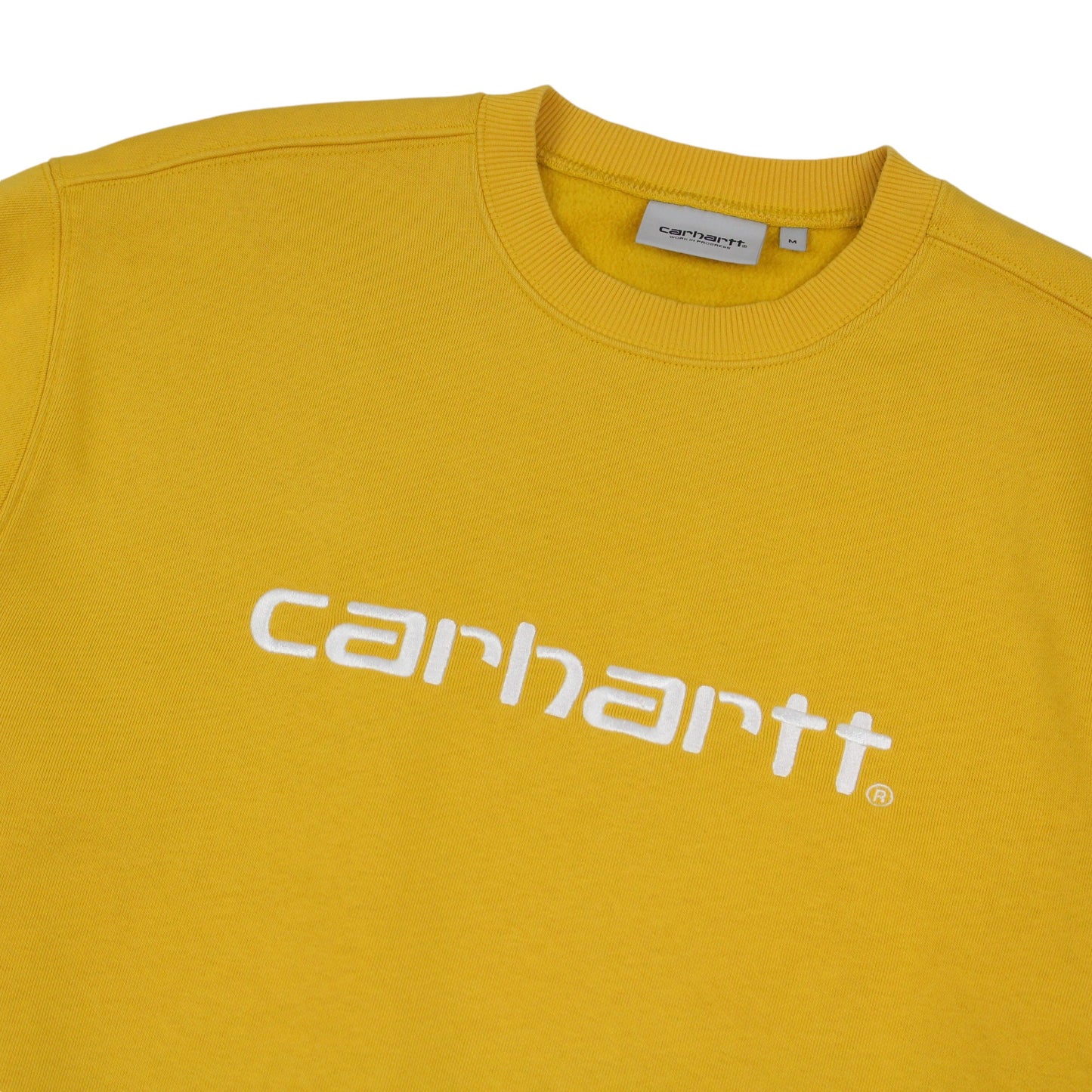 Carhartt Yellow Embroidered Heavy Sweatshirt (M)