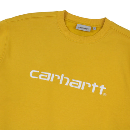 Carhartt Yellow Embroidered Heavy Sweatshirt (M)