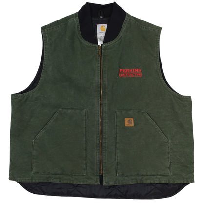 00s Carhartt Green Work Vest (XXL)