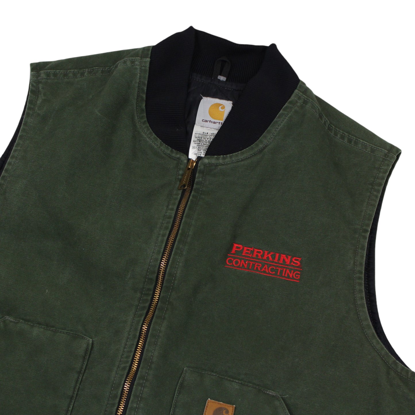 00s Carhartt Green Work Vest (XXL)