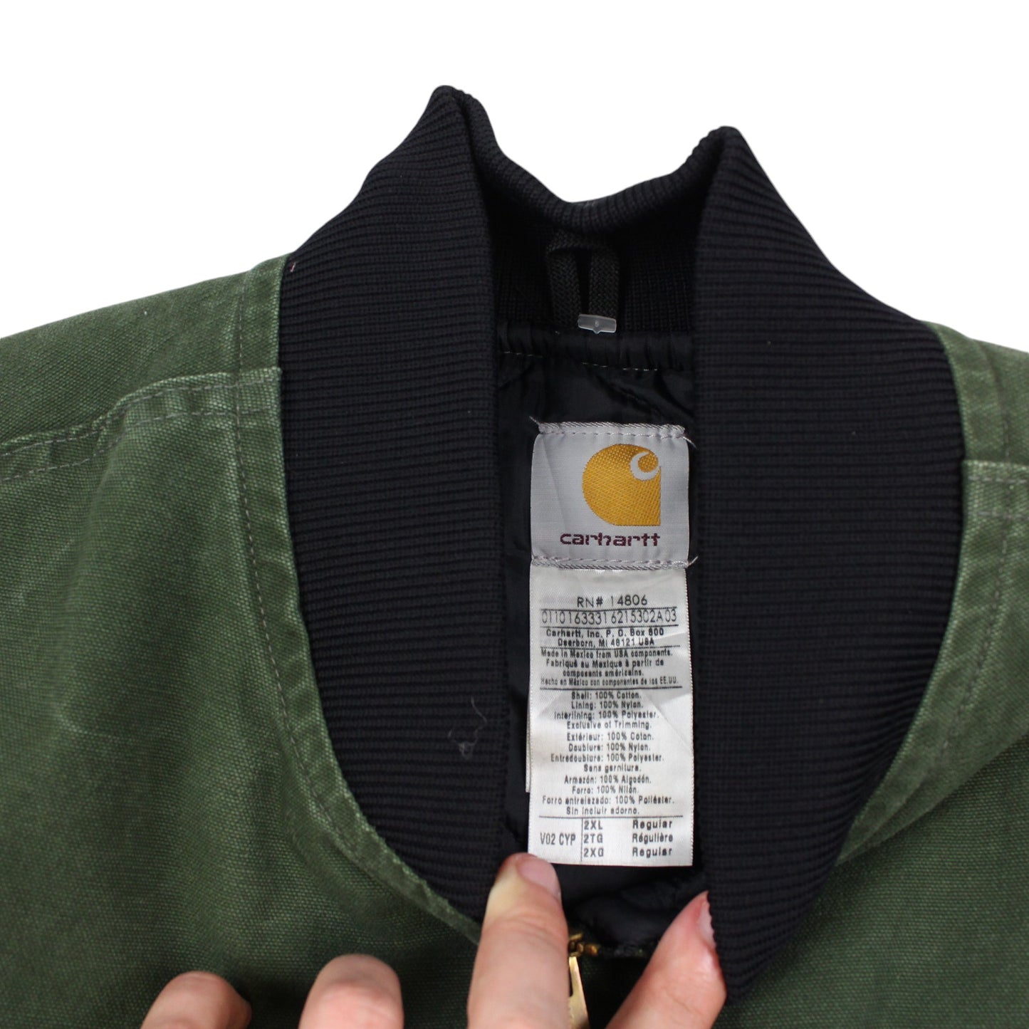 00s Carhartt Green Work Vest (XXL)