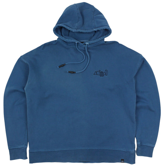 Animal Blue Embroidered Hoodie (S)