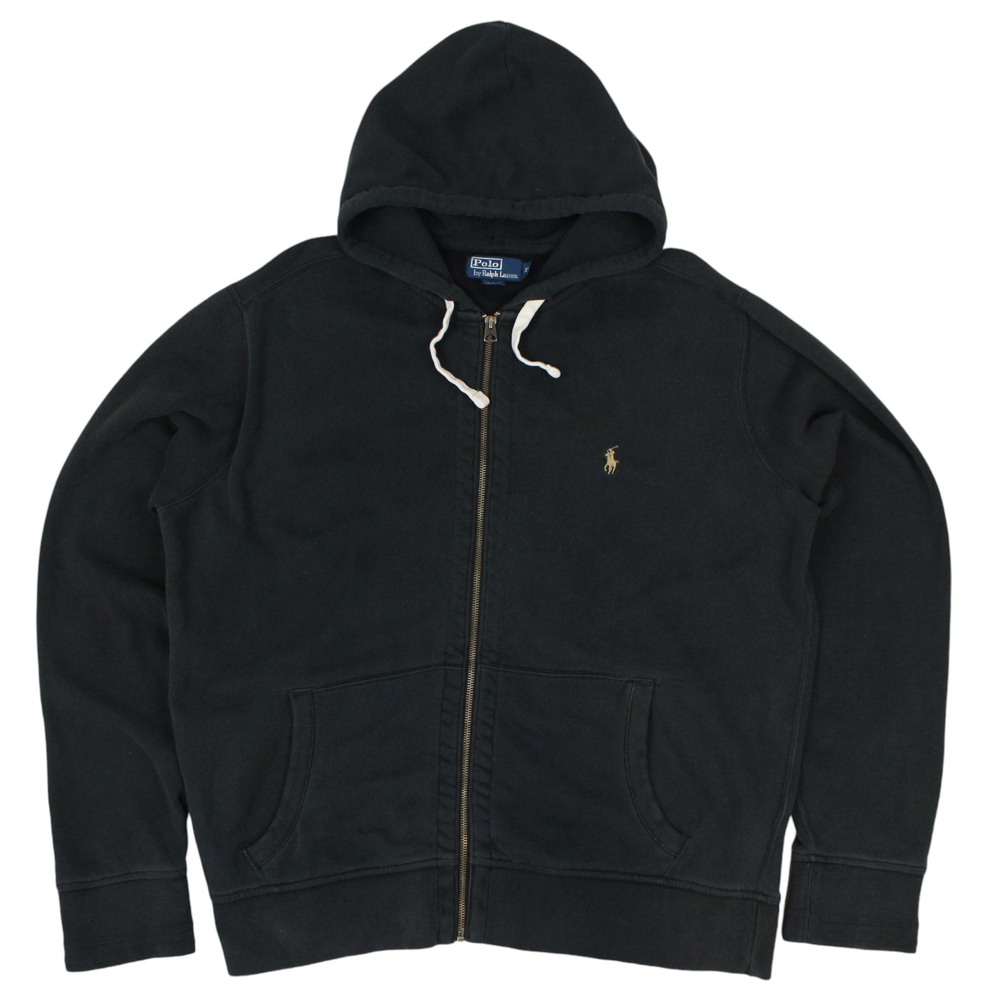 Polo Ralph Lauren Black Heavy Full Zip Hoodie (XXL)