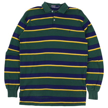 00s Polo Ralph Lauren Green Polo Top (S)