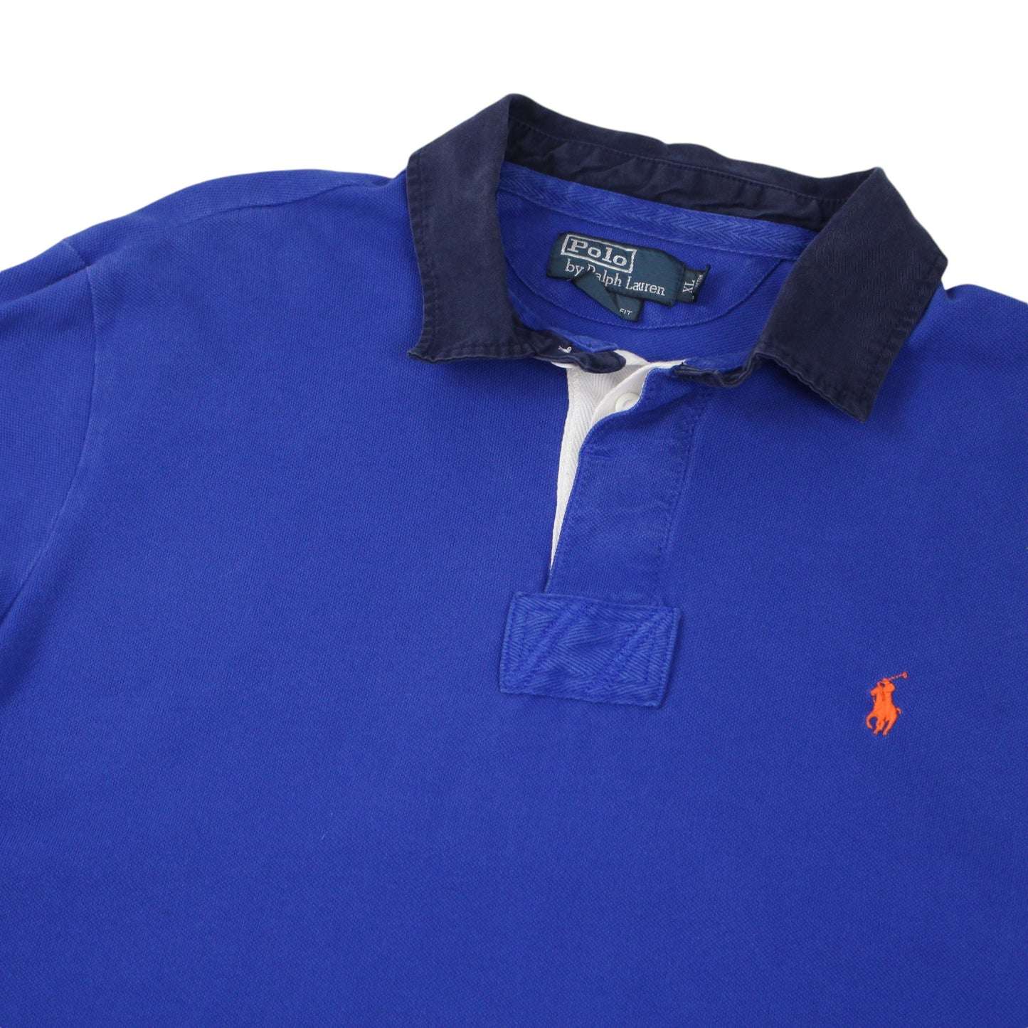 00s Polo Ralph Lauren Blue Rugby Shirt (L)