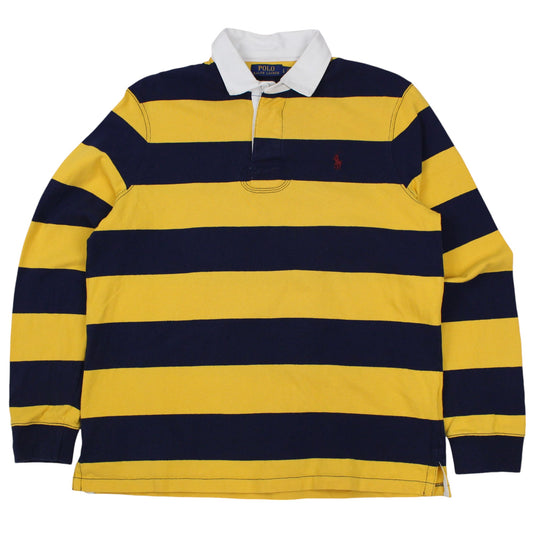 Polo Ralph Lauren Yellow/Navy Rugby Shirt (L)