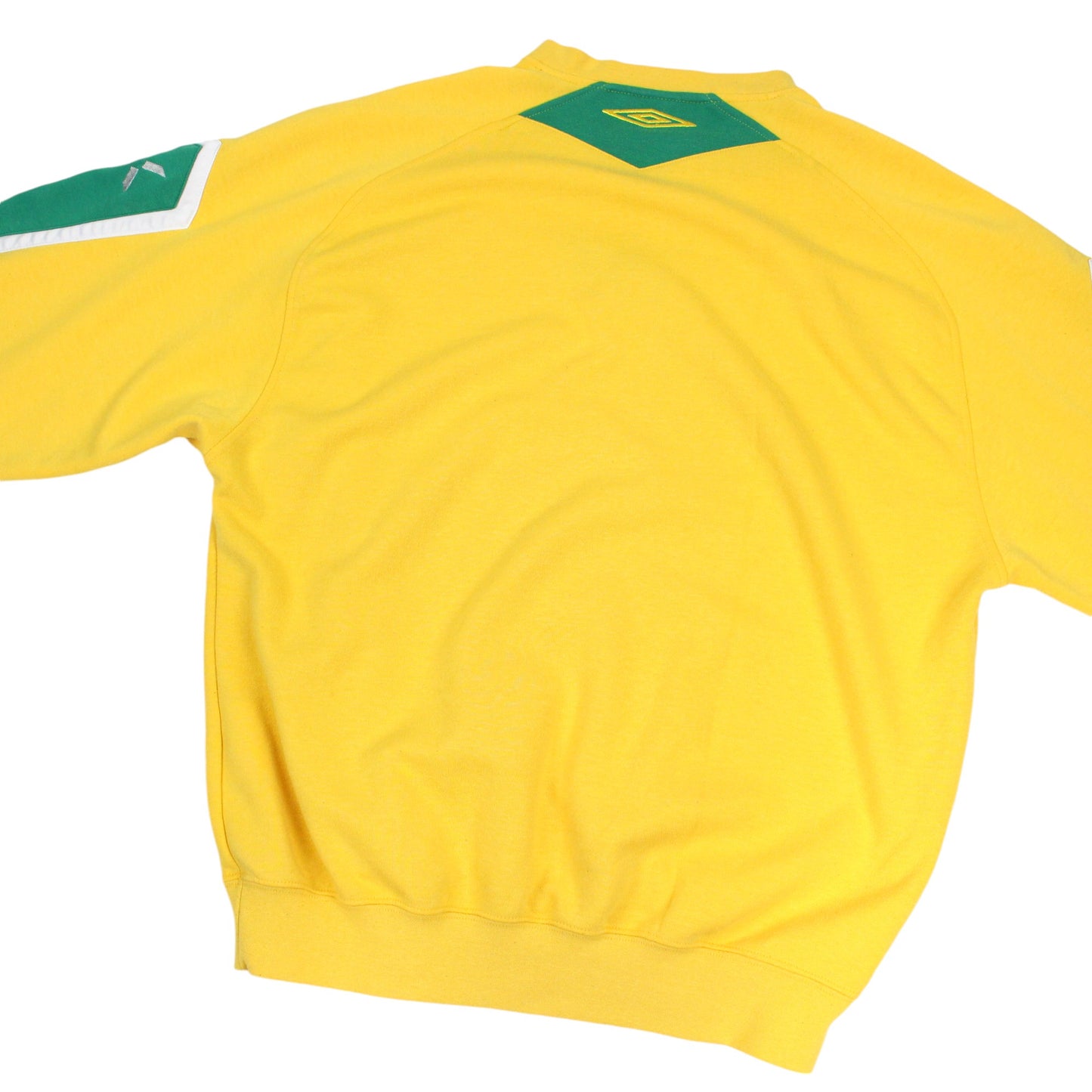 00s Umbro Yellow Embroidered Sweatshirt (M)