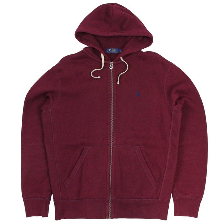 Polo Ralph Lauren Burgundy Heavy Full Zip Hoodie (M)