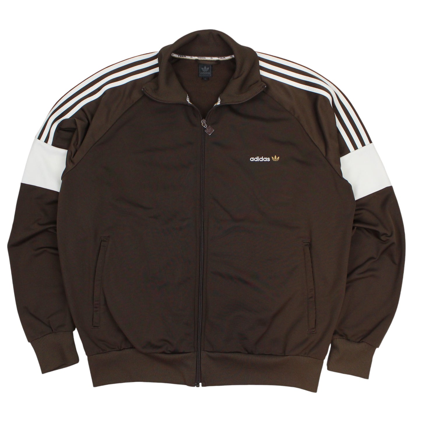 00s Adidas Brown Track Jacket (XXL)