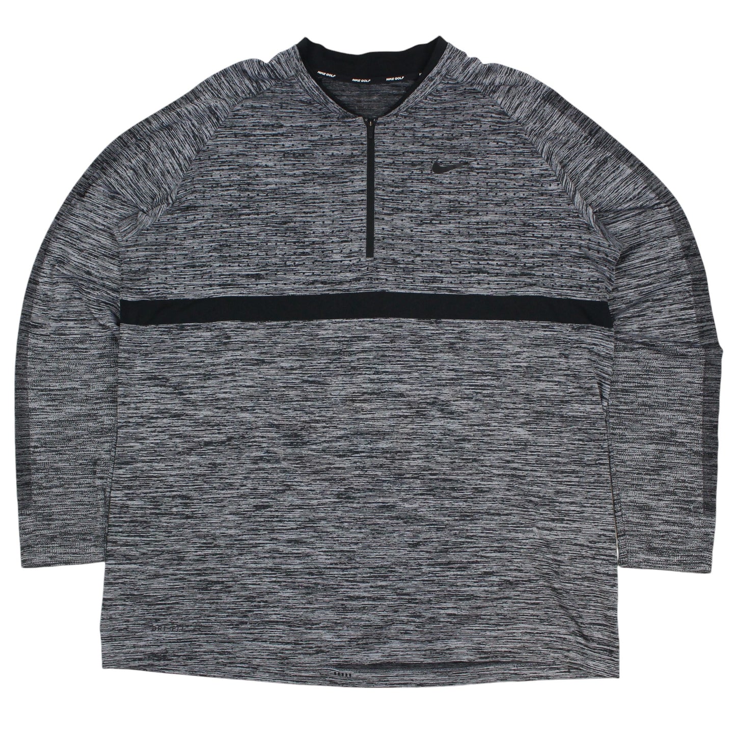 Nike Dri-Fit Grey Polyester 1/4 Zip (XXL)