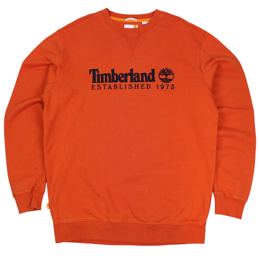 Timberland Orange Embroidered Sweatshirt (L)