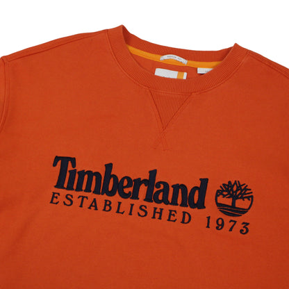 Timberland Orange Embroidered Sweatshirt (L)