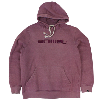 Animal Burgundy Embroidered Hoodie (M)